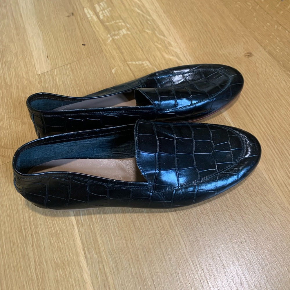 Black leather loafers- Mansur Gavriel - Picture 2 of 8